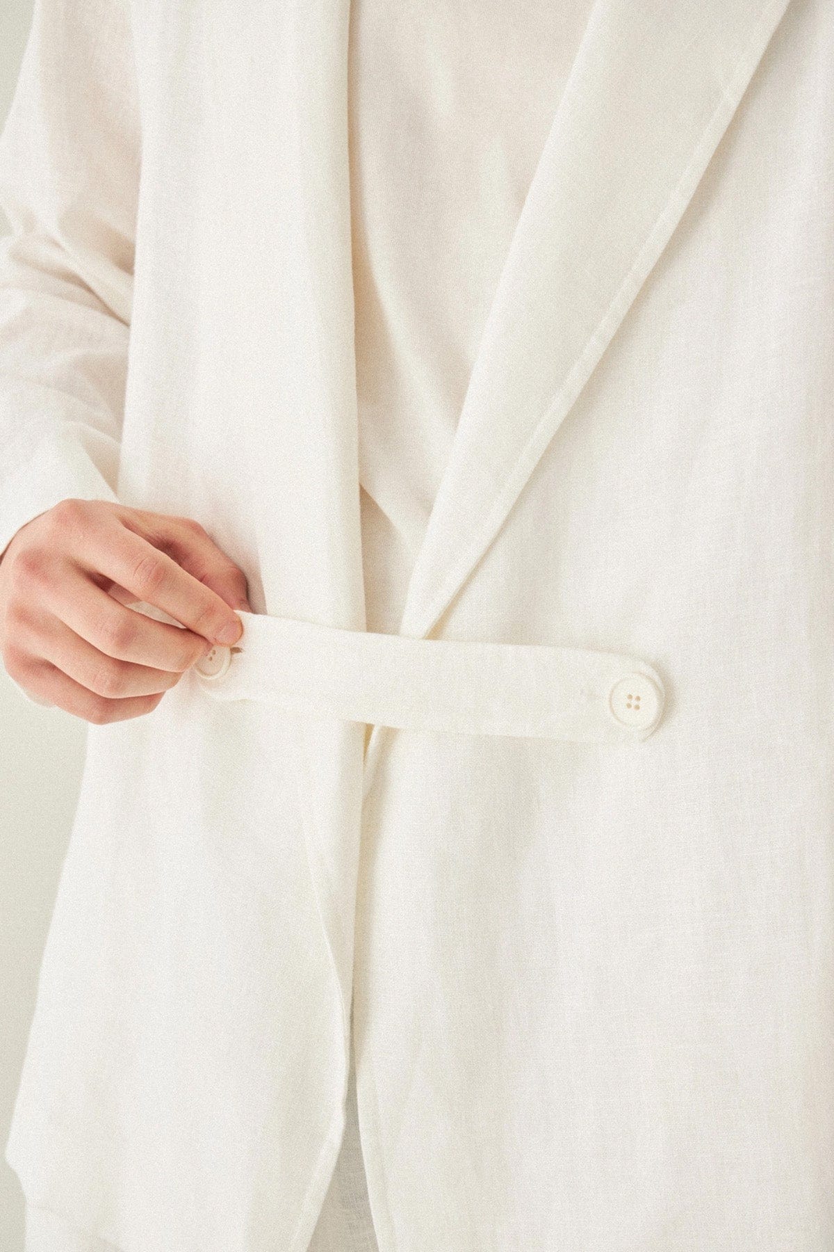 Oversized Linen Blazer