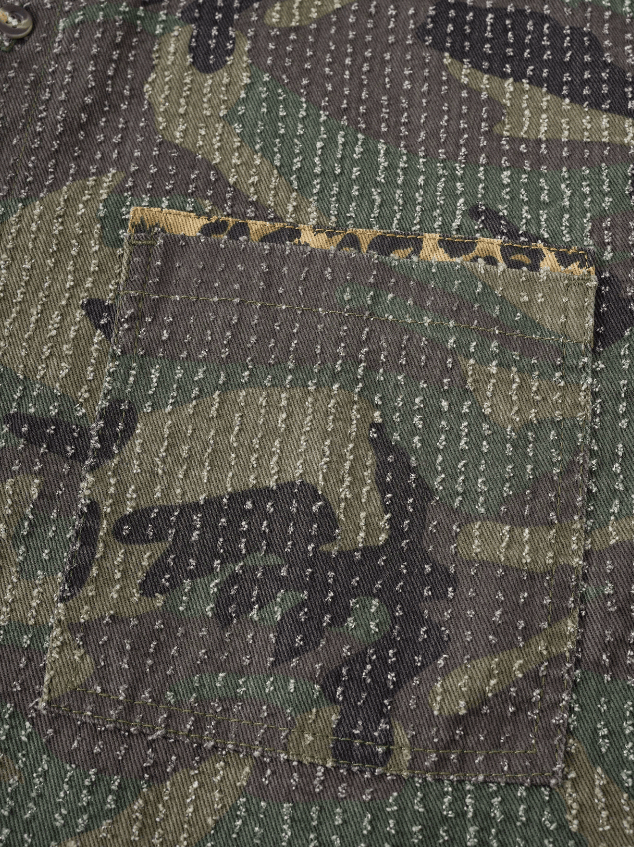 Camo Cotton Short Sleeve Shirt