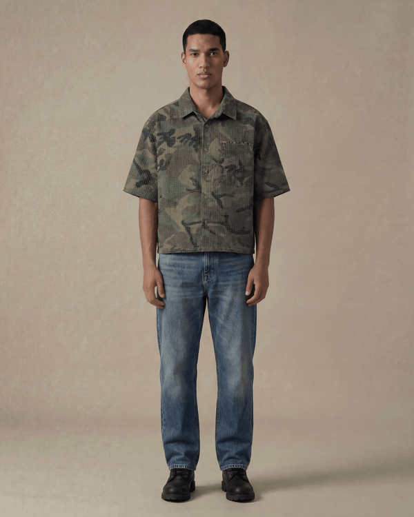 Camo Cotton Short Sleeve Shirt