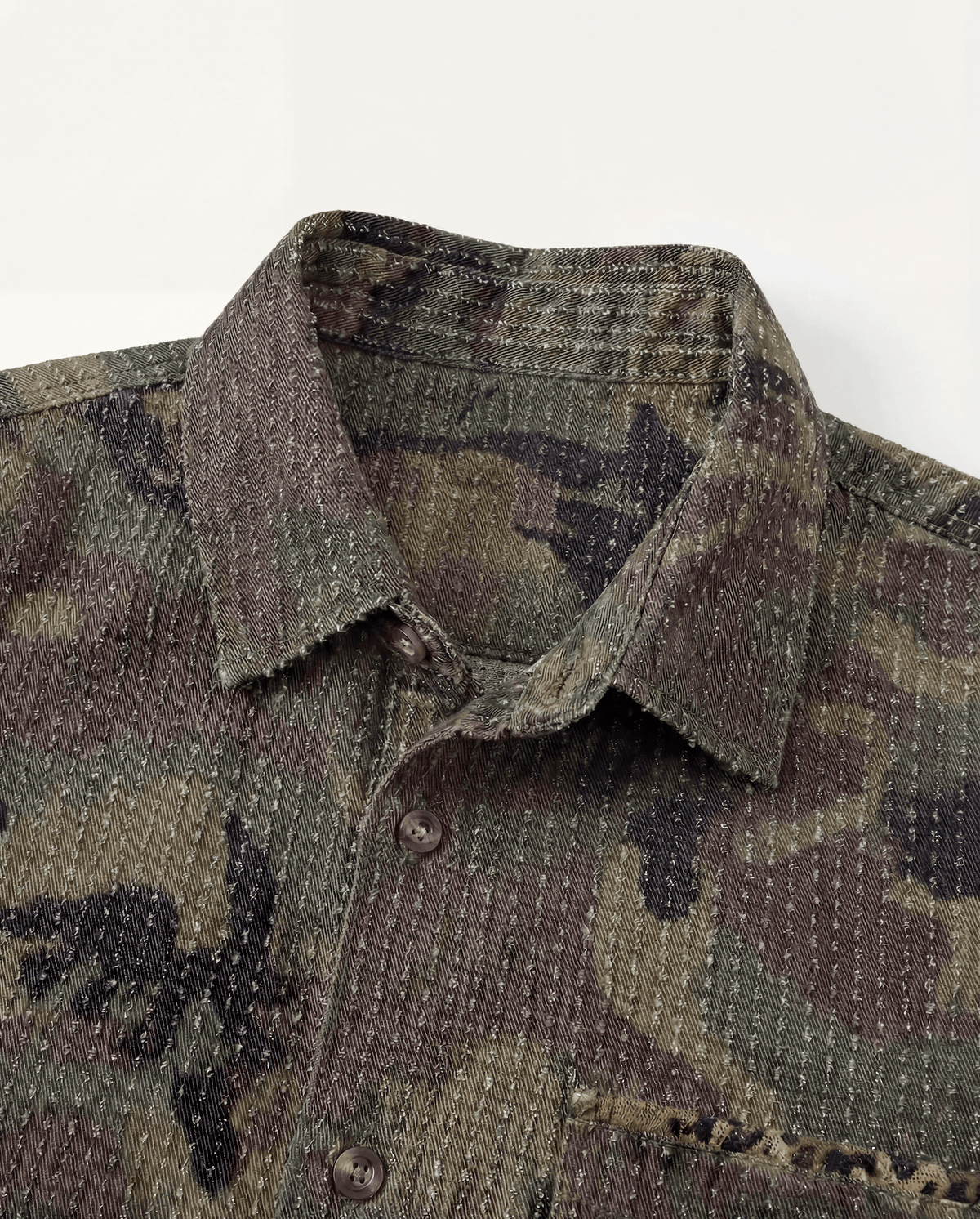 Camo Cotton Short Sleeve Shirt