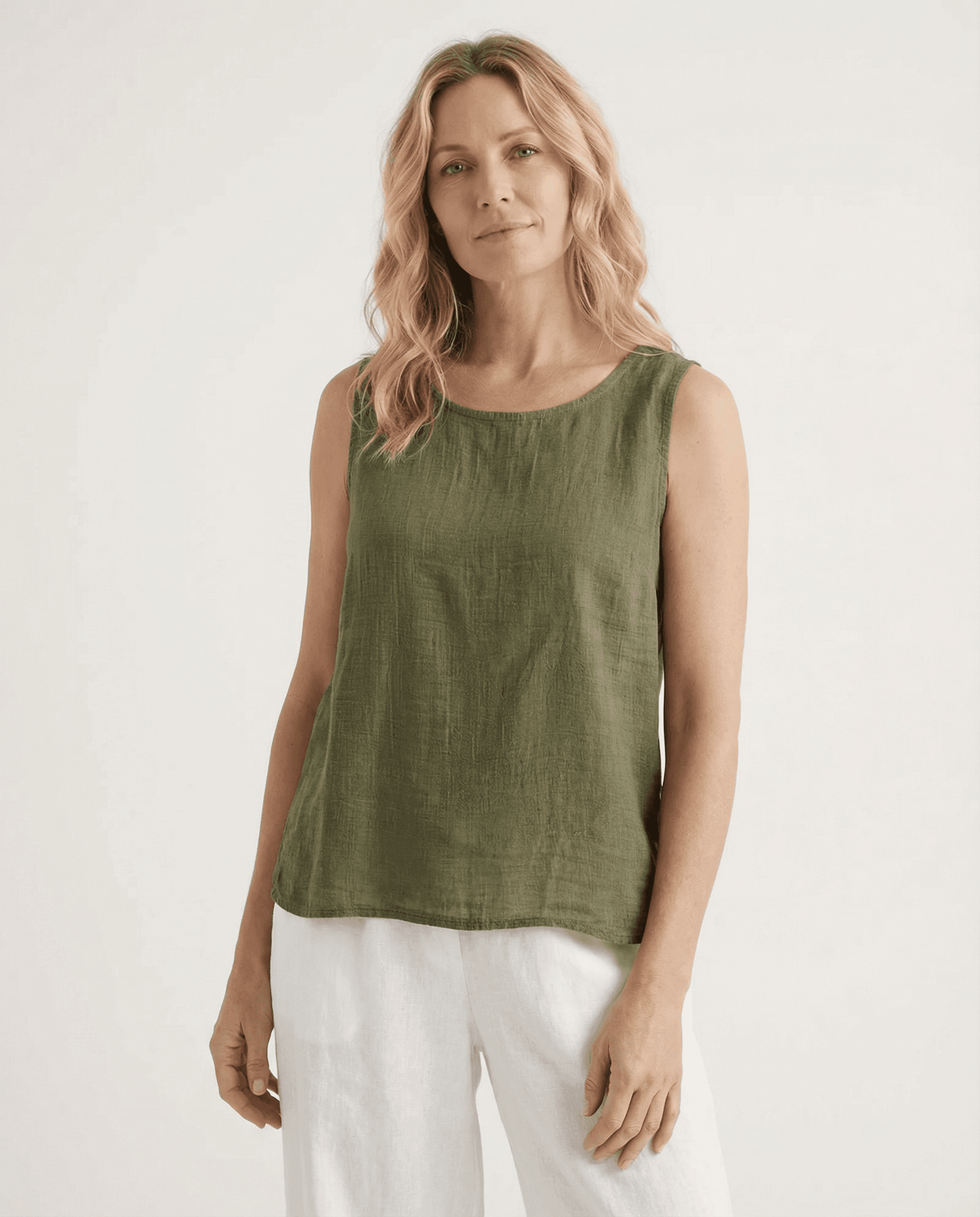 Cotton Linen Tank Tops