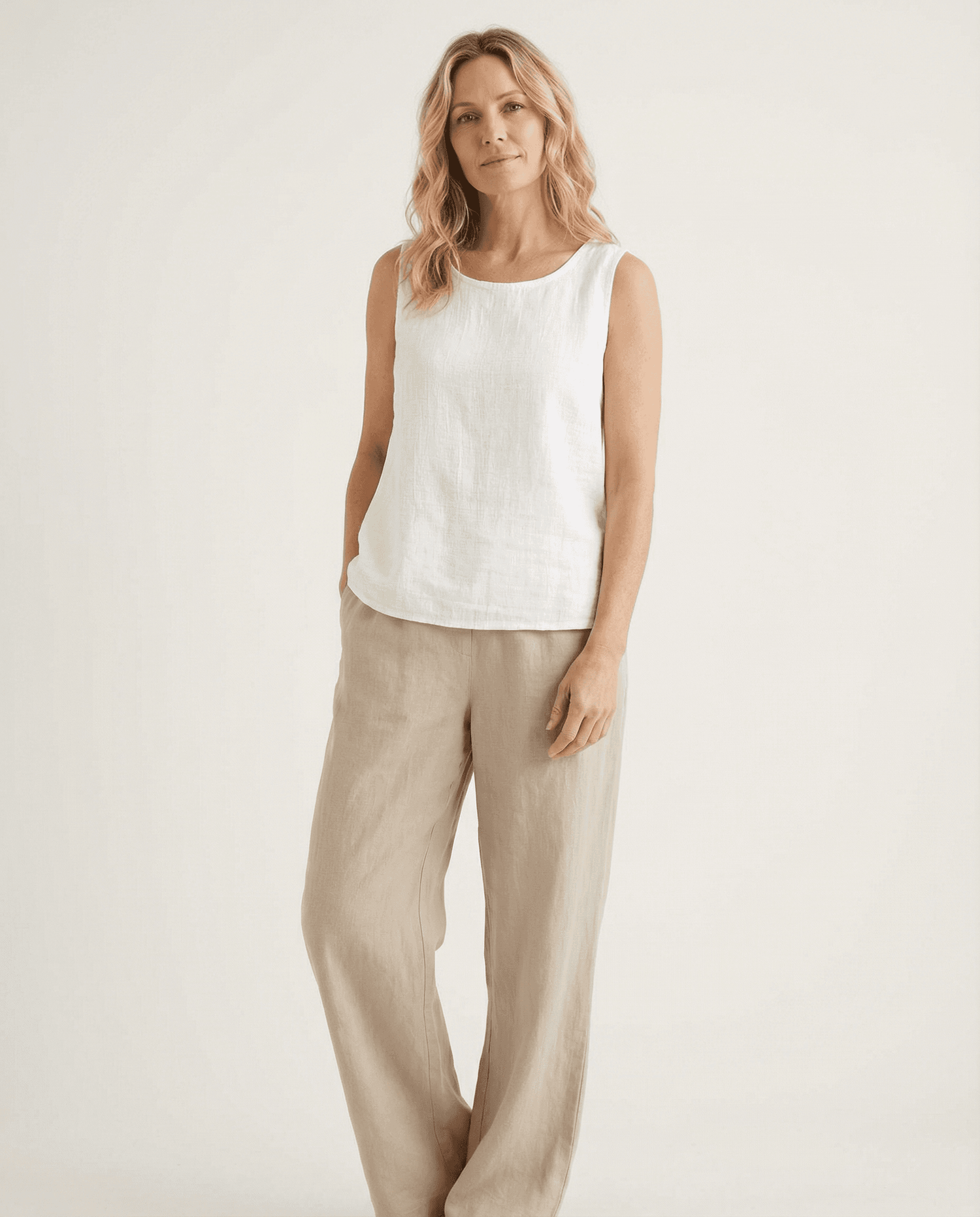 Cotton Linen Tank Tops