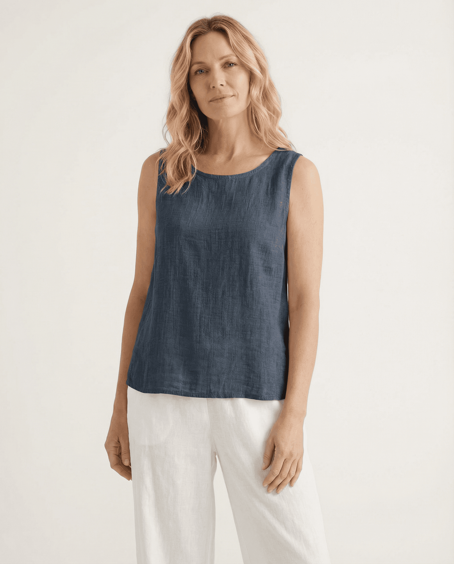 Cotton Linen Tank Tops