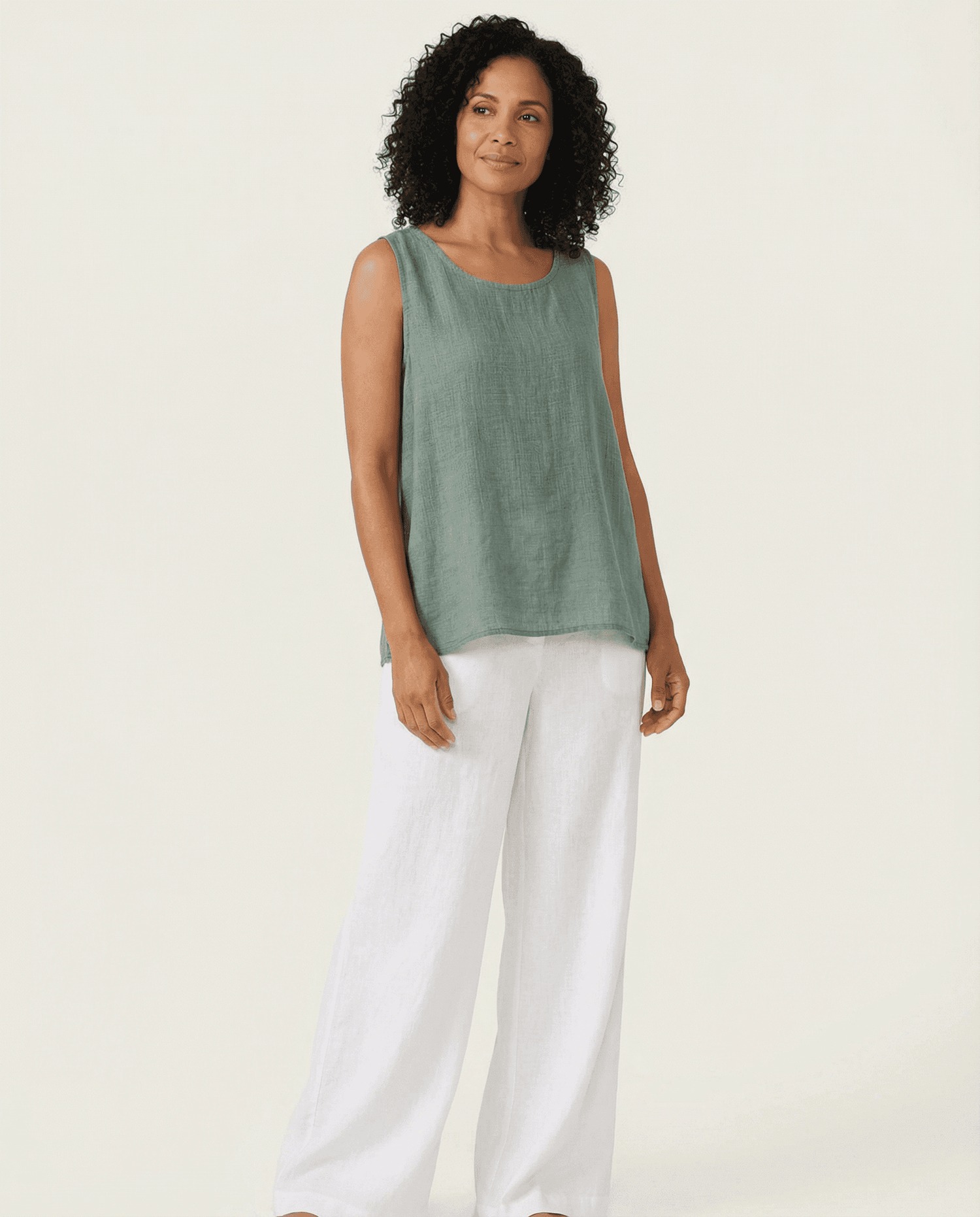 Cotton Linen Tank Tops