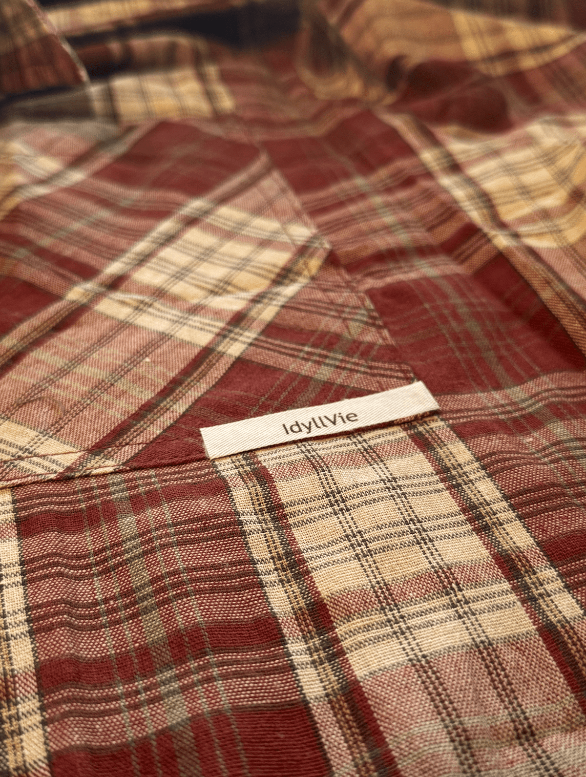 Chemise à carreaux courte IdyllVie