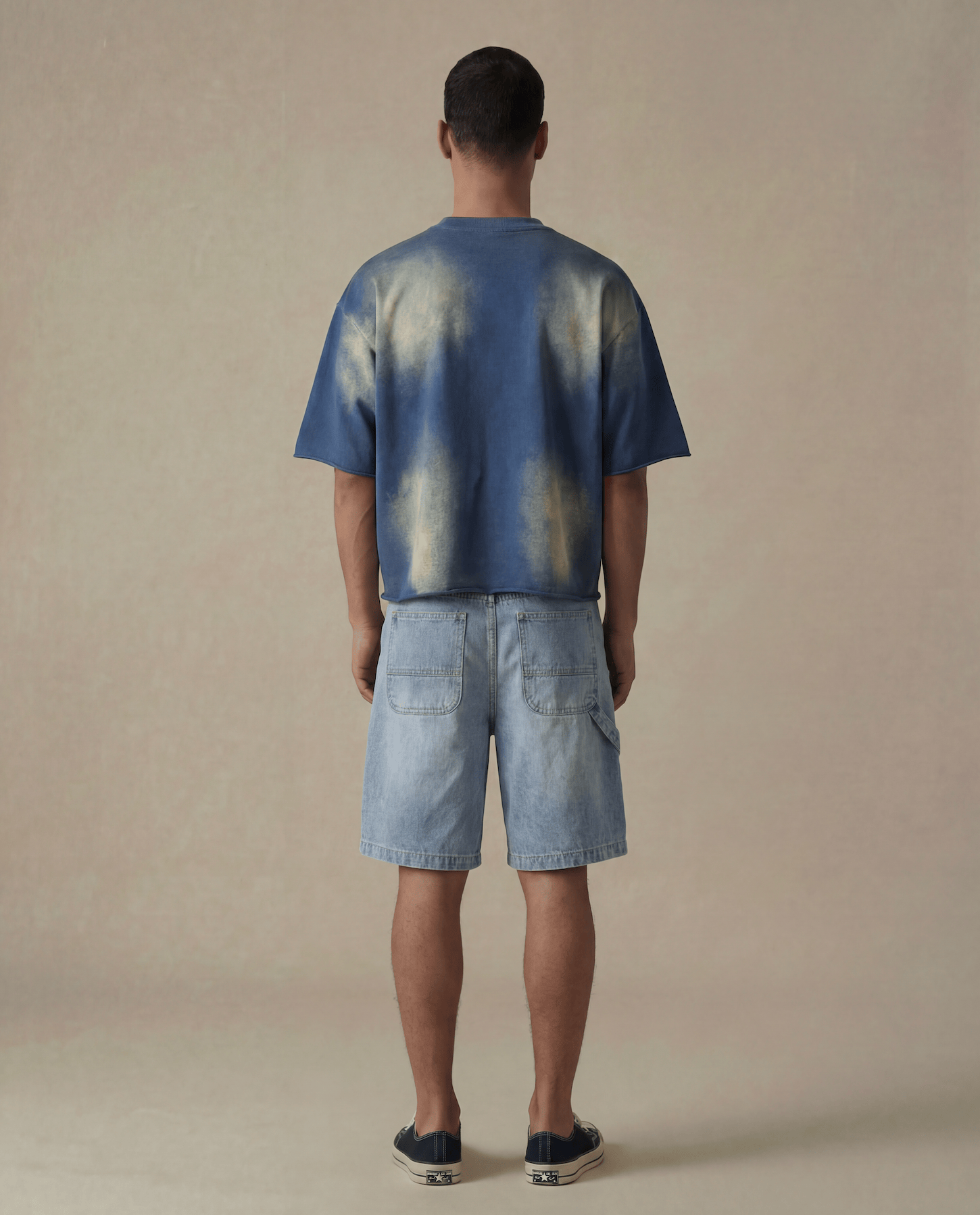 Stonewashed Denim Bermuda Shorts