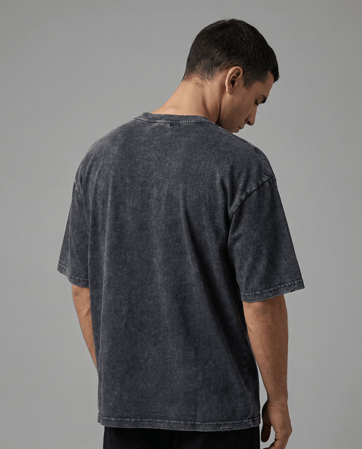 Men's Charcoal & Beige T-Shirts