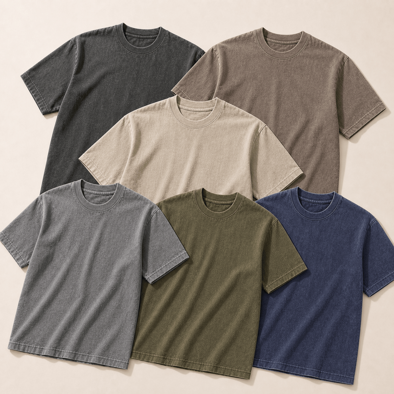 6-Pack Staples Classic Fit Stonewashed Cotton T-Shirt