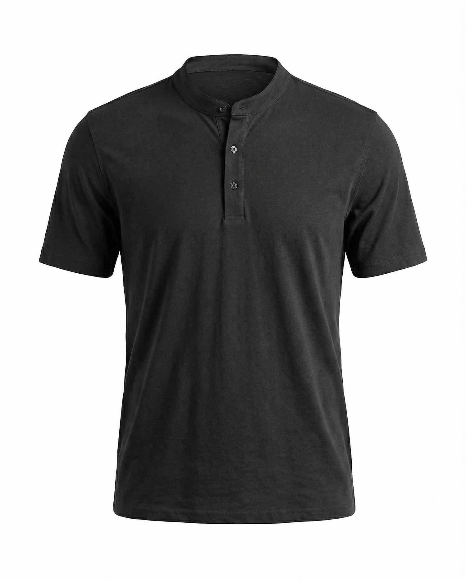 Cotton Linen Henley T-Shirt