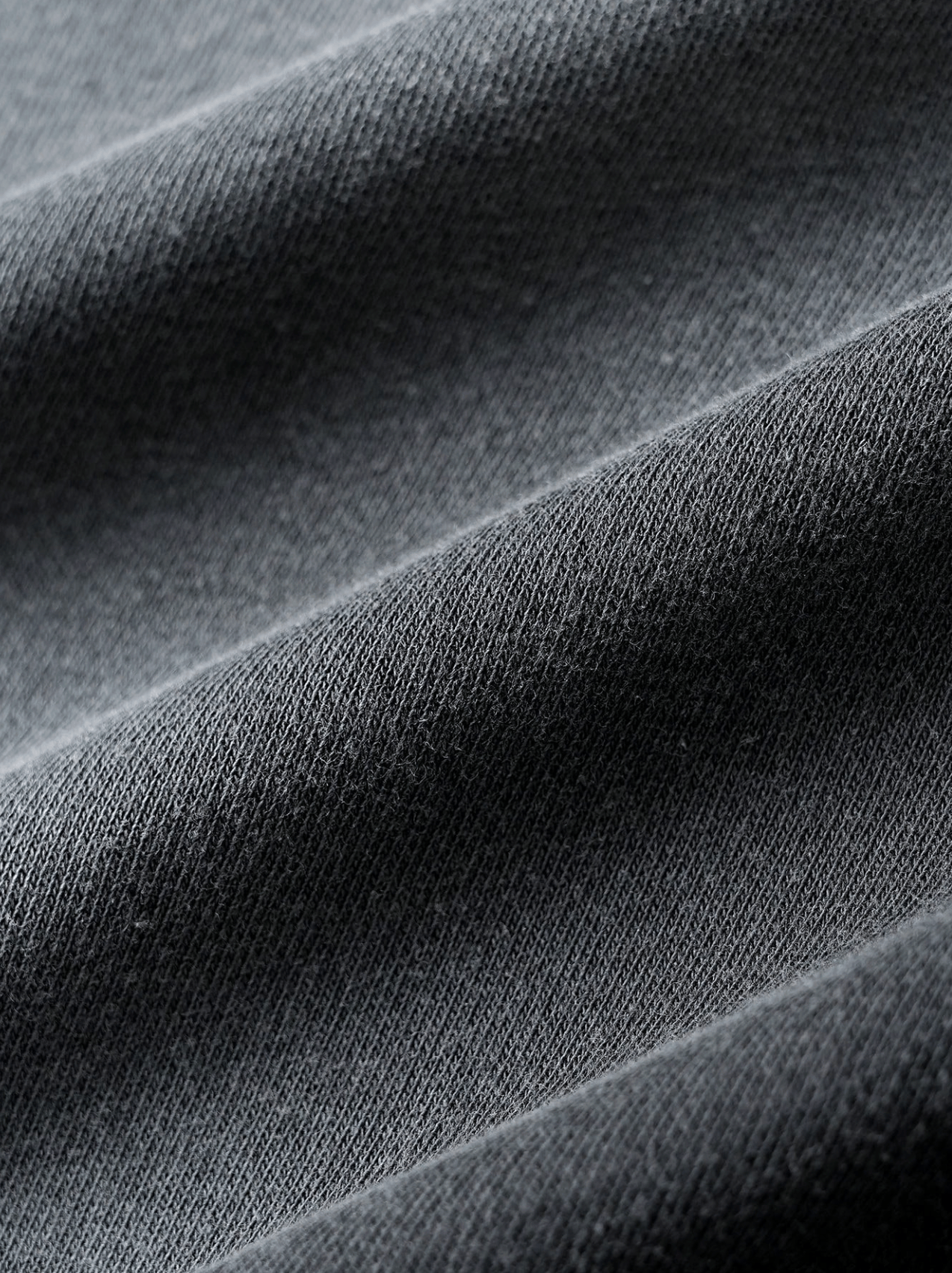 Cropped Washed Charcoal T-Shirt