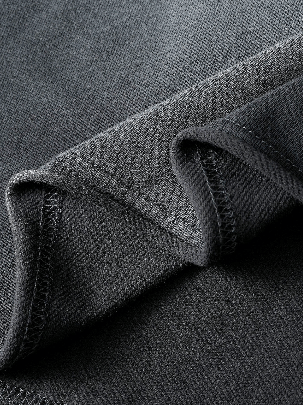 Cropped Washed Charcoal T-Shirt