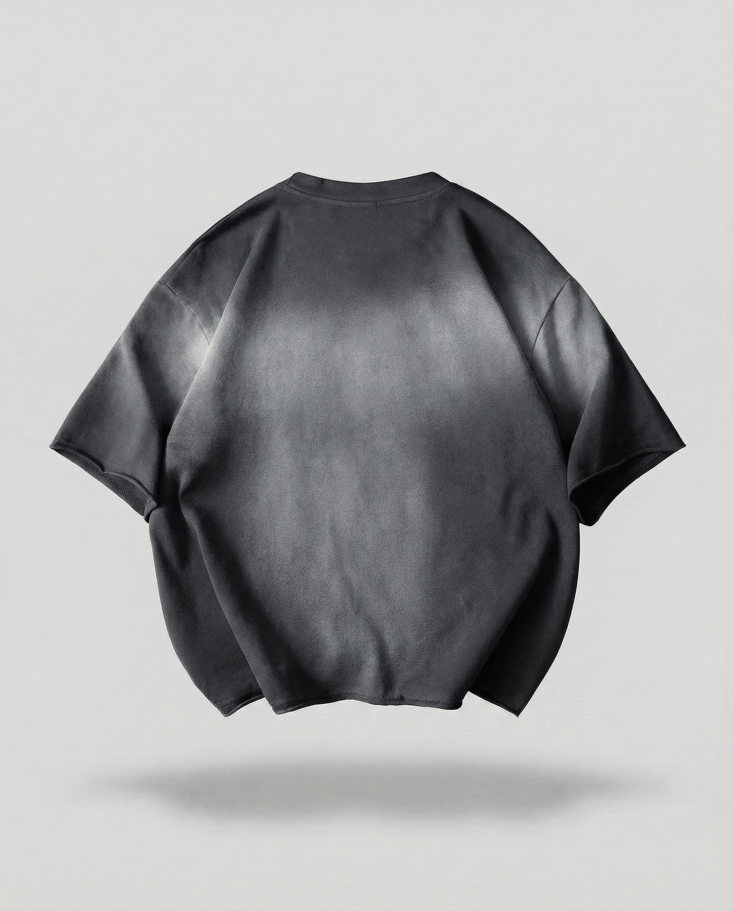 Cropped Washed Charcoal T-Shirt