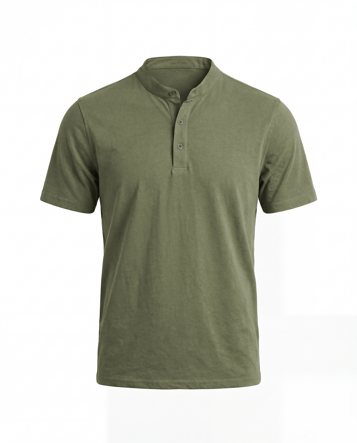 Cotton Linen Henley T-Shirt