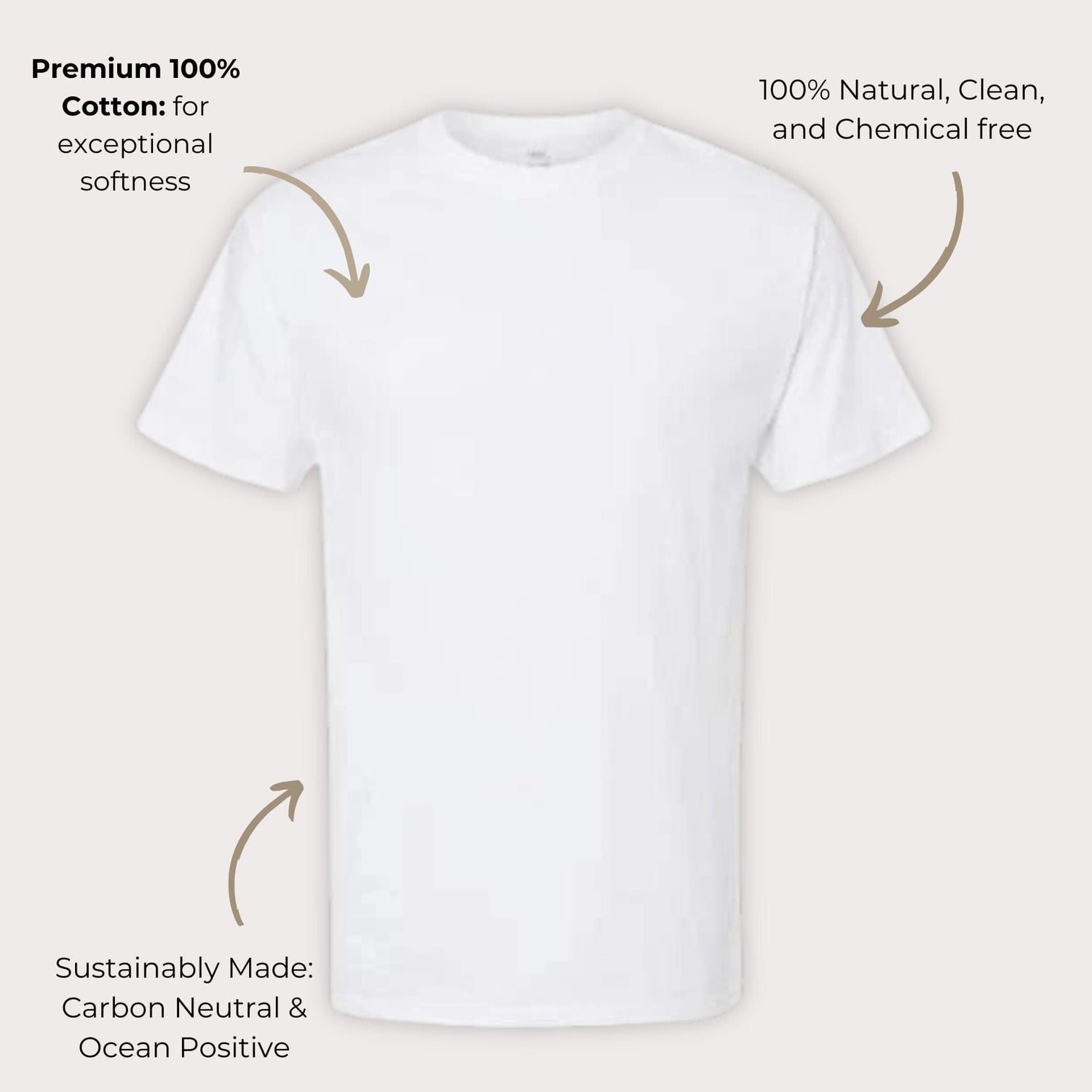T-shirt en coton doux de qualité supérieure pour homme