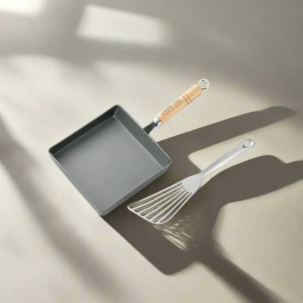 Yoshikawa Cook-Pal Ren Rolled Egg/Omelet  Pan (Large)– Nitrided Carbon Steel, Made in Japan