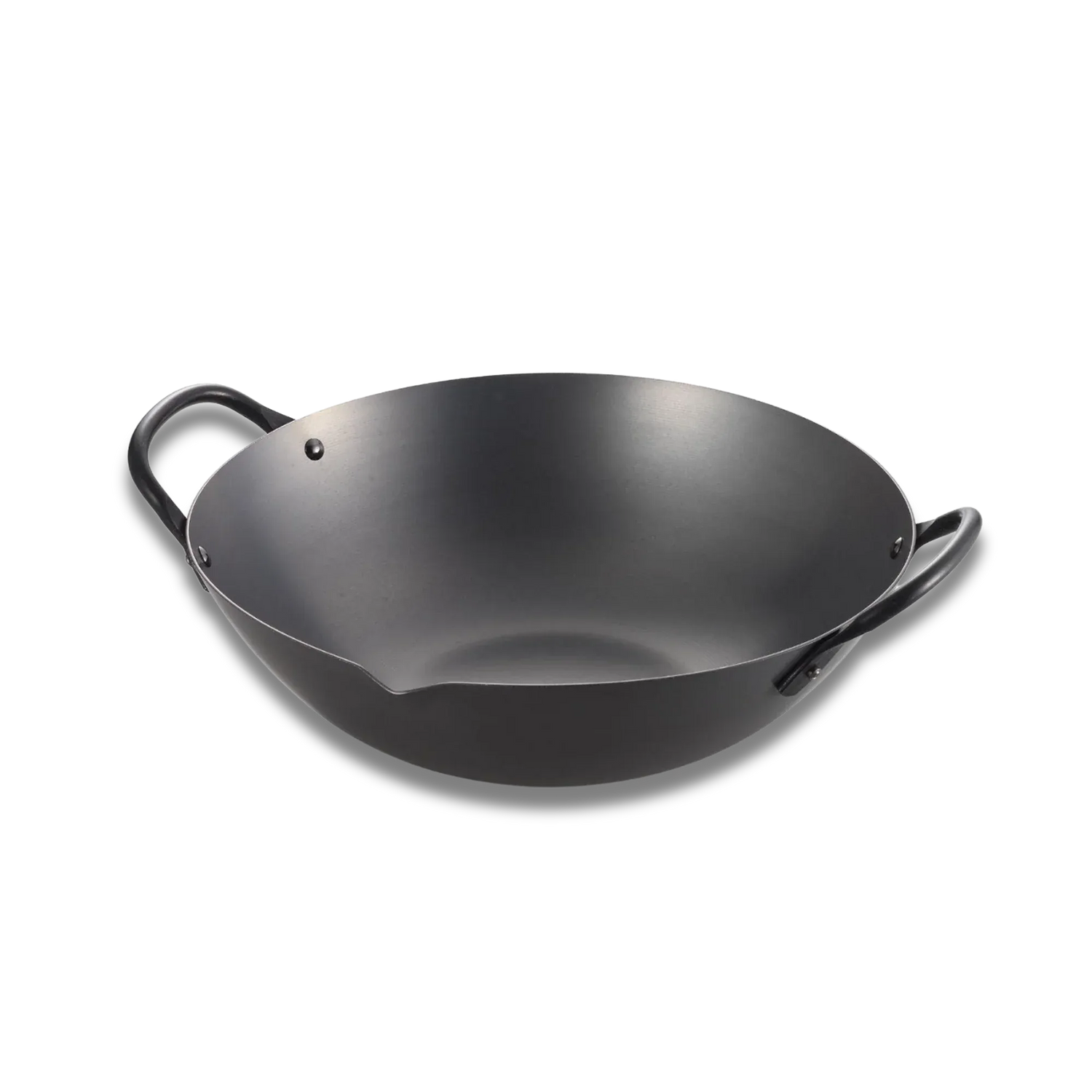 Yoshikawa Cook-Pal Ren Series Guangdong Wok 36 cm – Nitrided Carbon Steel, Round Bottom