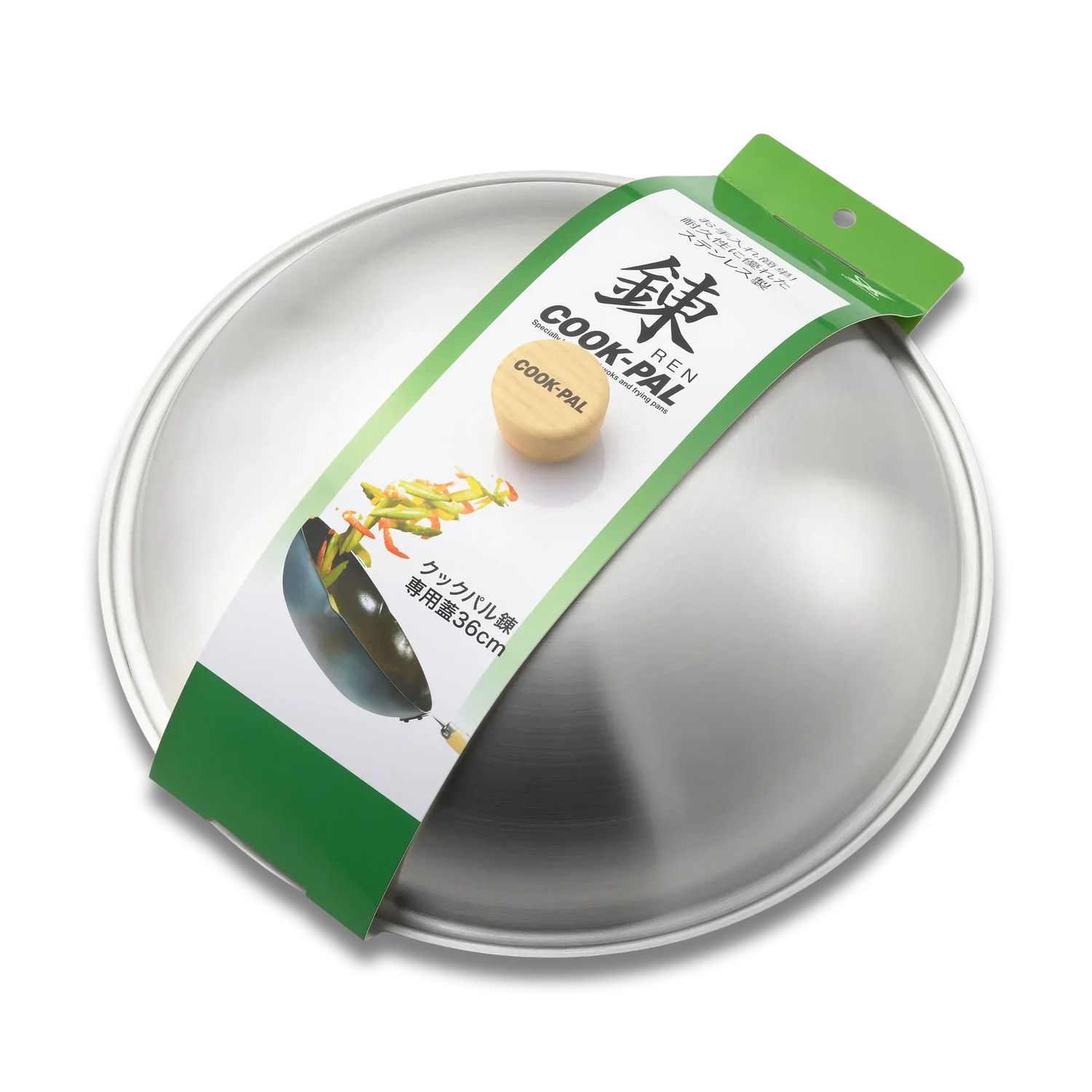 Yoshikawa Cook-Pal Ren Stainless Steel Lid – 36 cm