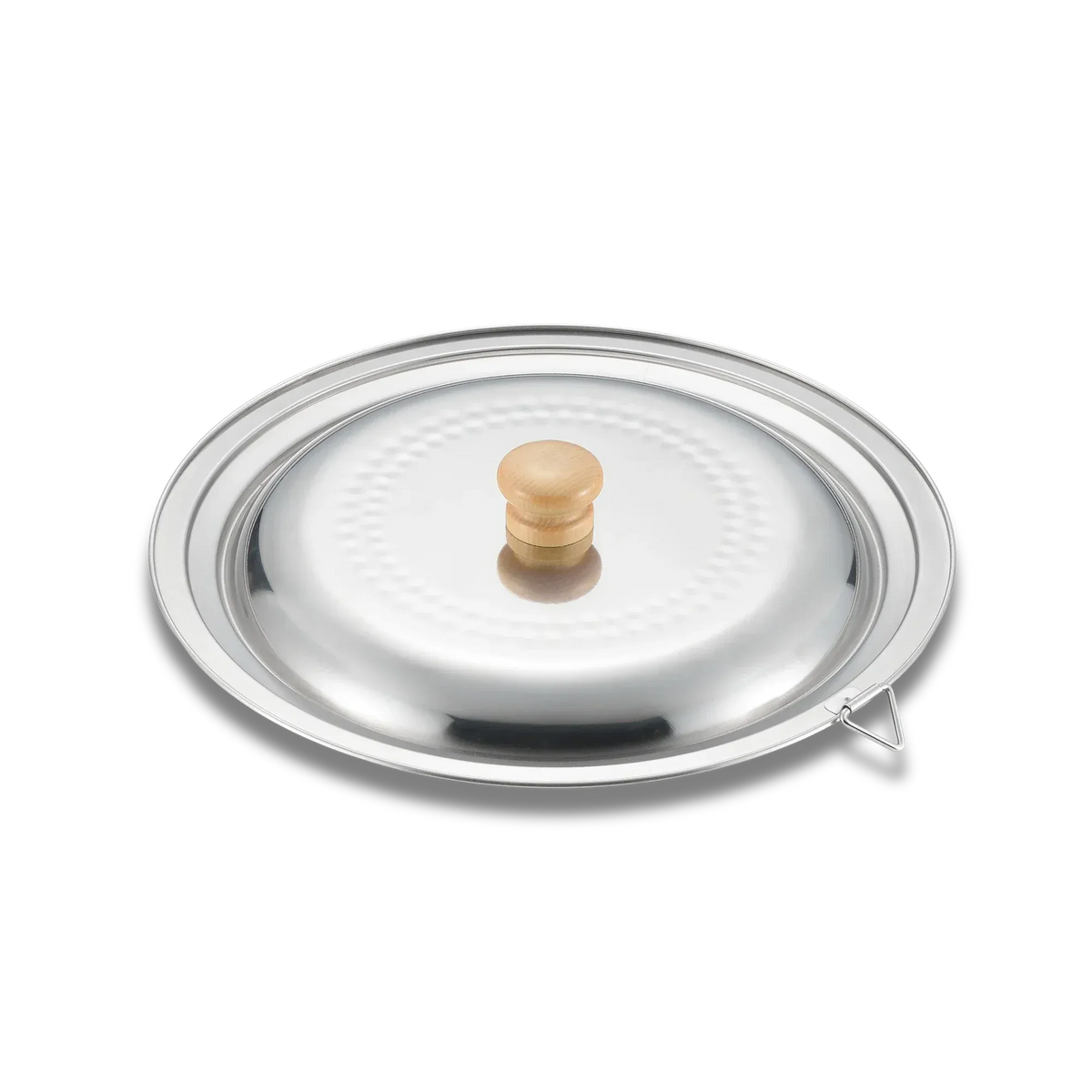 Yoshikawa Yukihira Lid 22–24 cm | Stainless Steel (Copy) in stainless steel, front product view showing cookware shape, material, and handle