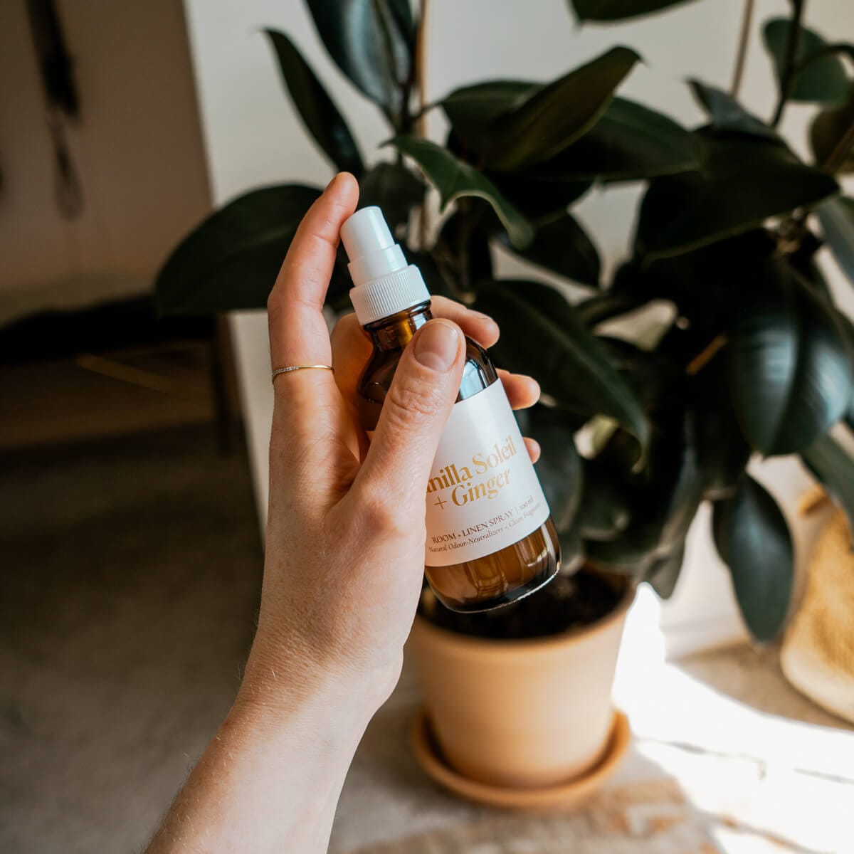 Vanilla Soleil + Ginger Room and Linen Spray