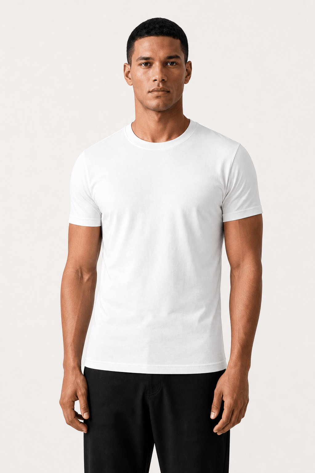 Camiseta de algodón suave de primera calidad para hombre