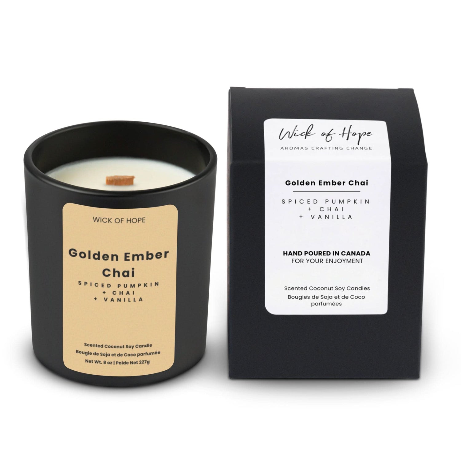 Golden Ember Chai Candle | Spiced Pumpkin + Chai