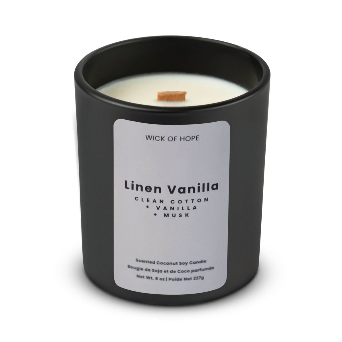 Bougie Lin Vanille | Coton Pur + Vanille