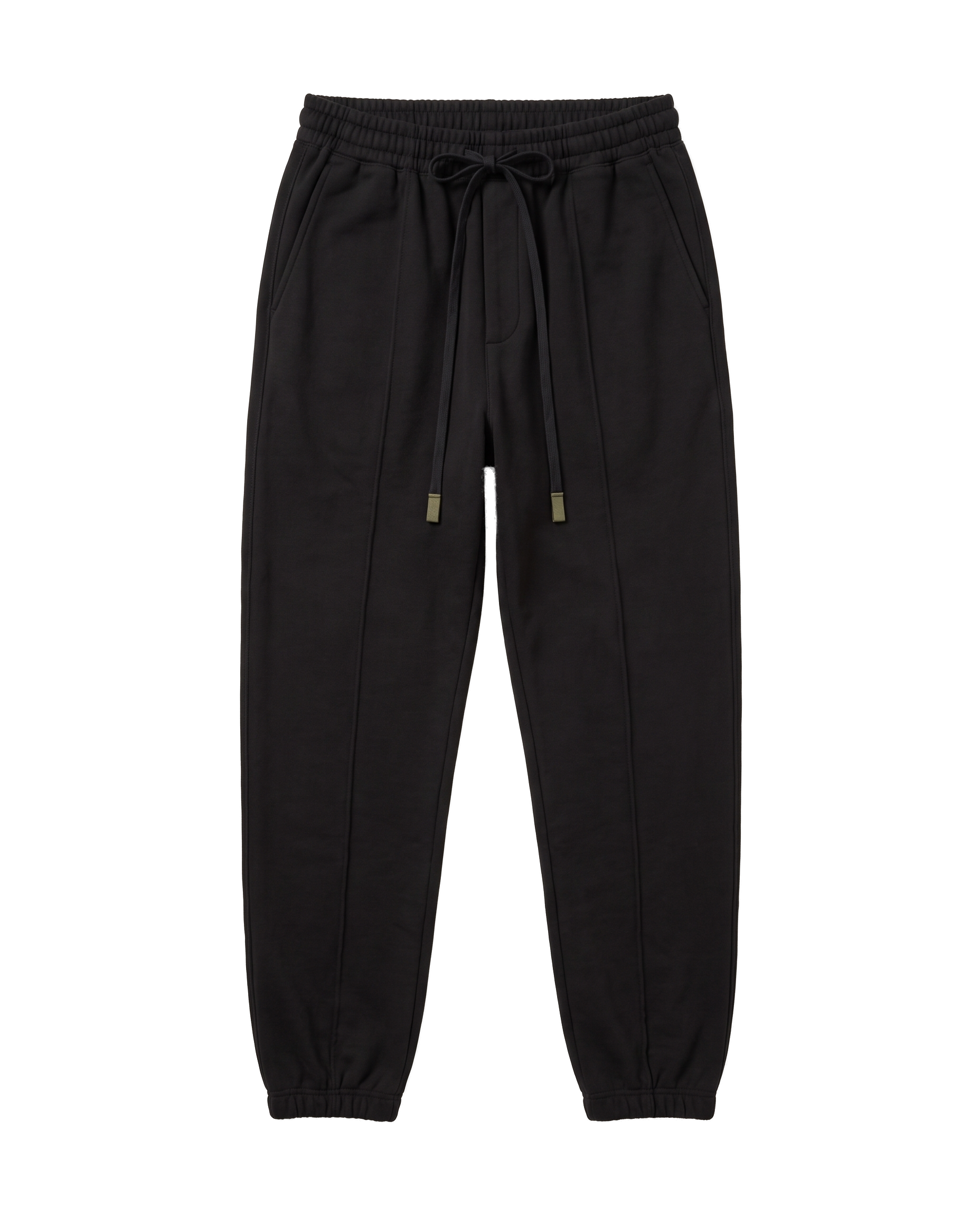 Mercer Pleated Sweatpants — Black