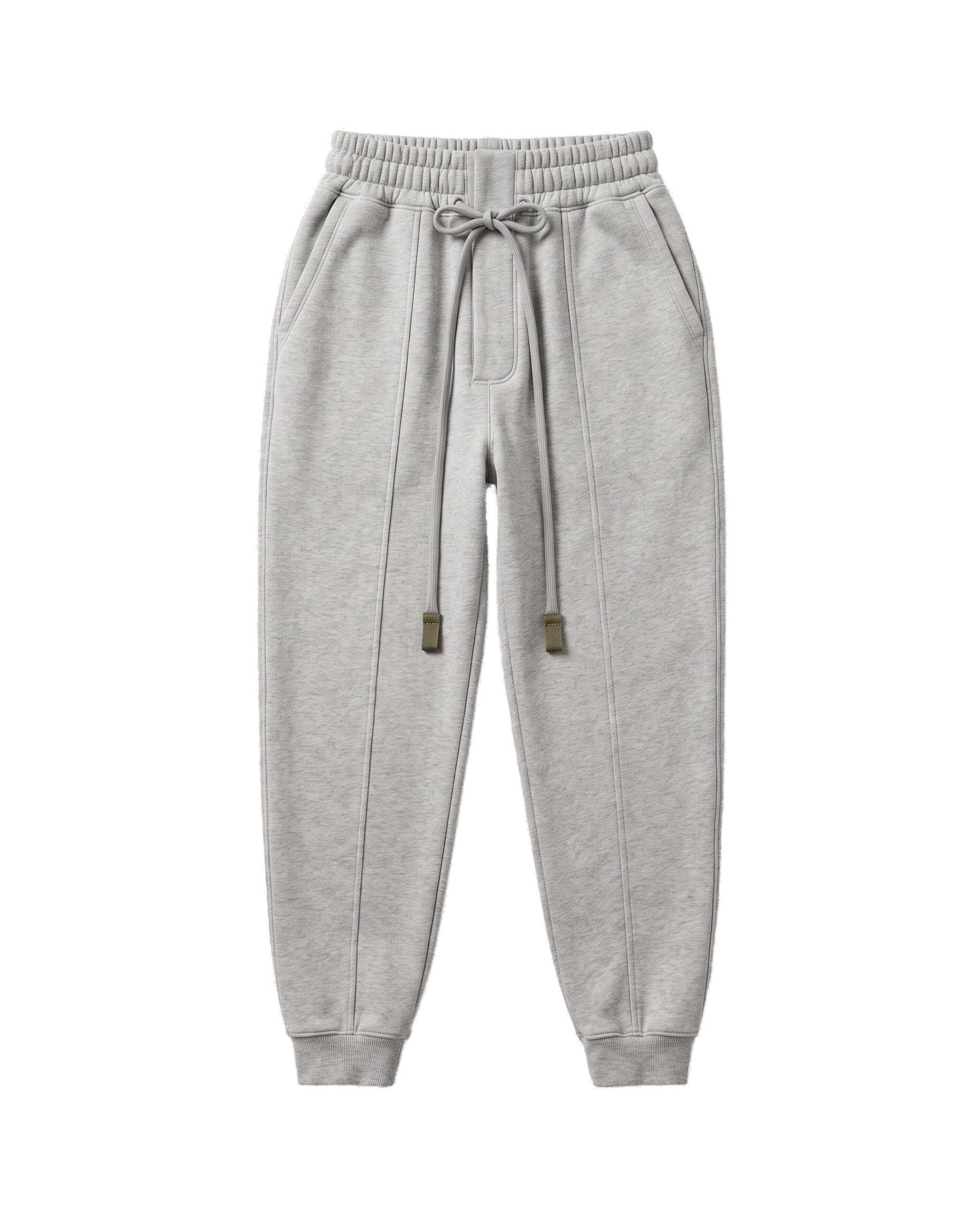 Mercer Pleated Sweatpants — Heather Grey